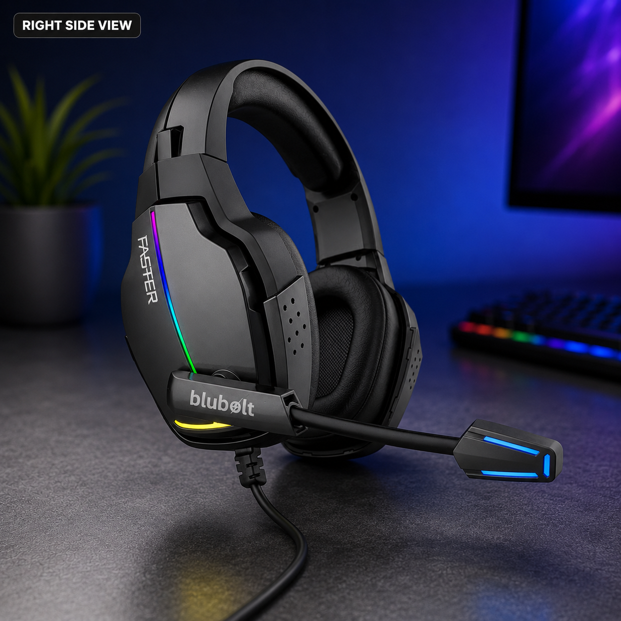 FASTER BG-400 Gaming Headset with Noise Cancelling Mic