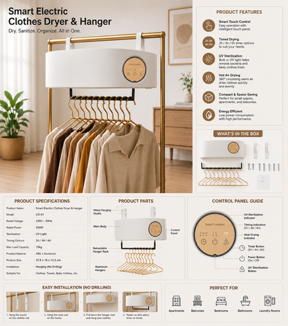 Smart Portable Clothes Dryer