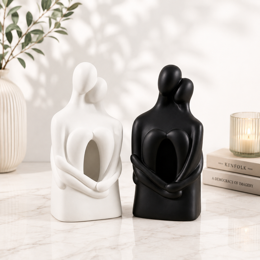 Minimalist Home Decor Statue for Shelf, Mantel & Table Centerpiece
