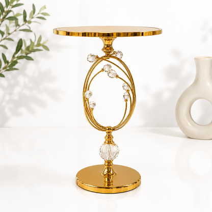 Gold Crystal Cake Stand