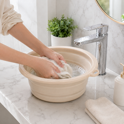 Collapsible Silicone Wash Basin