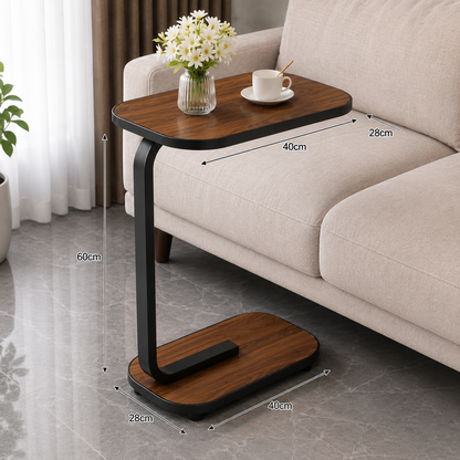 Movable Rolling End Table with Wheels