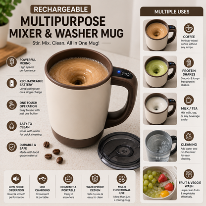 Rechargeable Multipurpose Mixer & Mini Washer