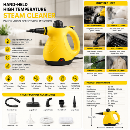 Handheld High Temperature Steam Cleaner
