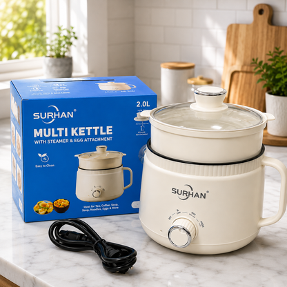 Multifunction Portable Hot Pot for Noodles, Soup, Steaming & Boiling