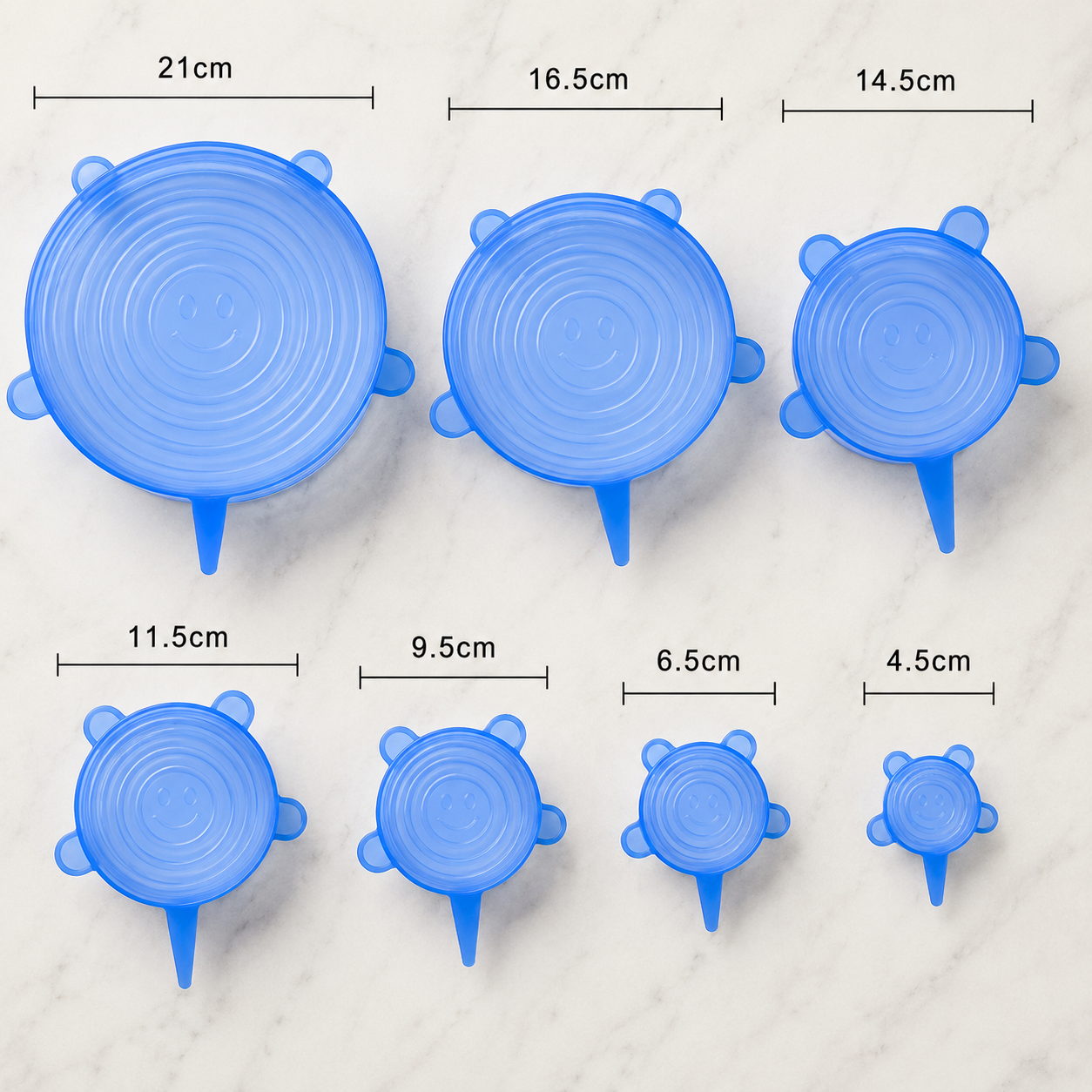 Silicone Stretch Lids Set (6 Pcs)