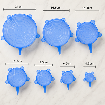 Silicone Stretch Lids Set (6 Pcs)