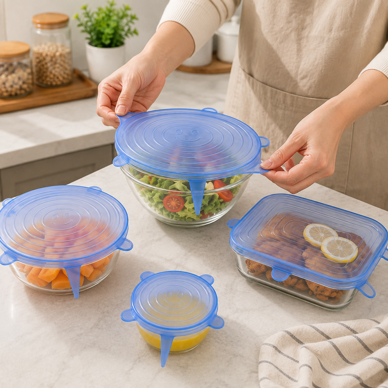 Silicone Stretch Lids Set (6 Pcs)