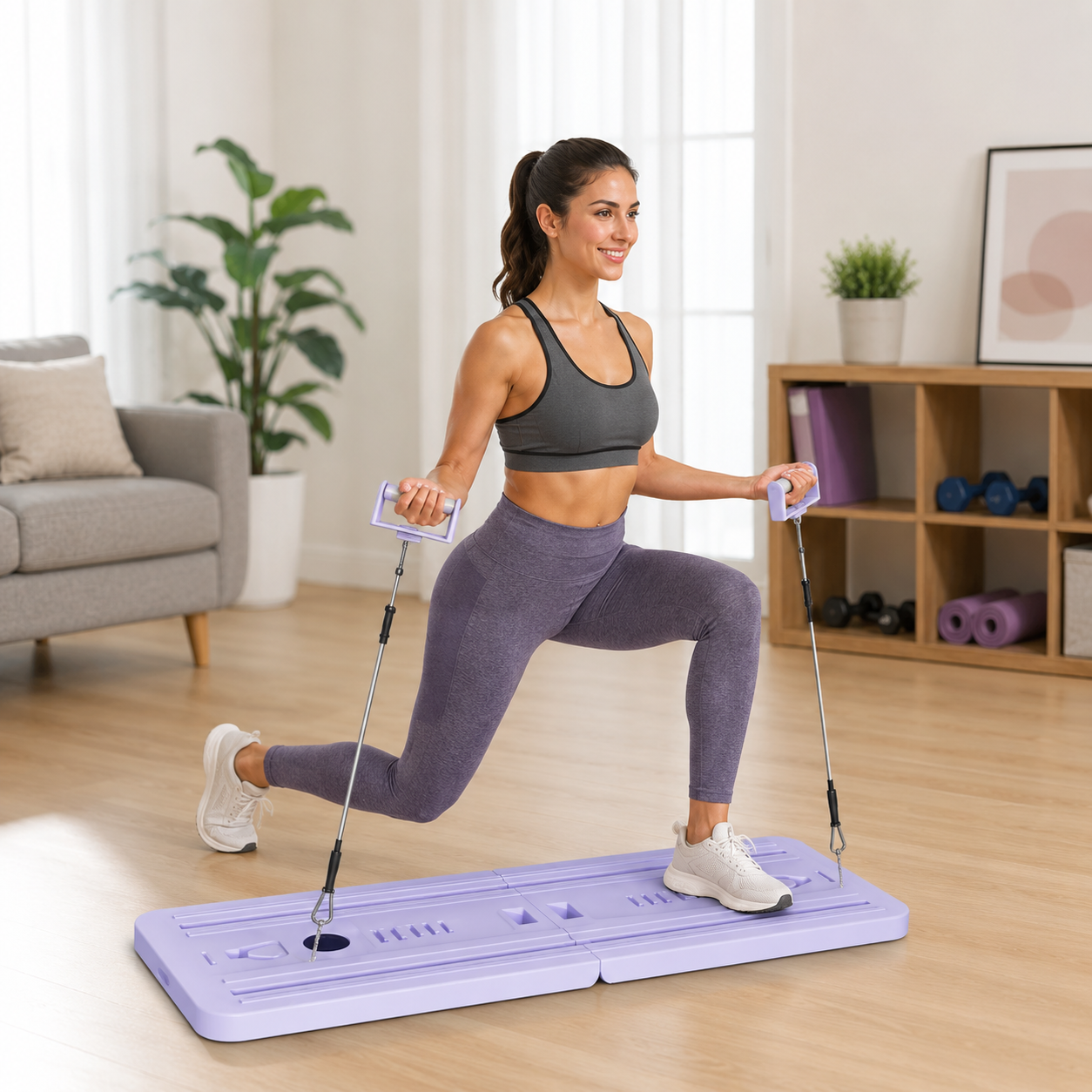 Foldable Pilates Exercise Board