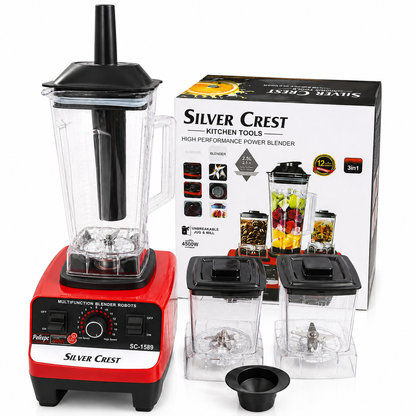 3-in-1 Heavy Duty Blender, Mill & Grinder, 2.5L Unbreakable Jug, 15-Speed