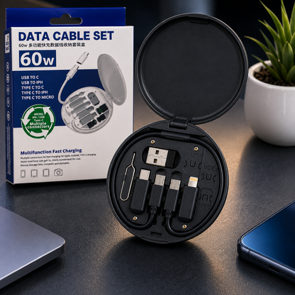 60W Multi-Connector Data Cable Set
