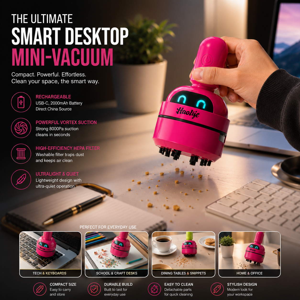 HIGH SPEED MINI VACUUM CLEANER