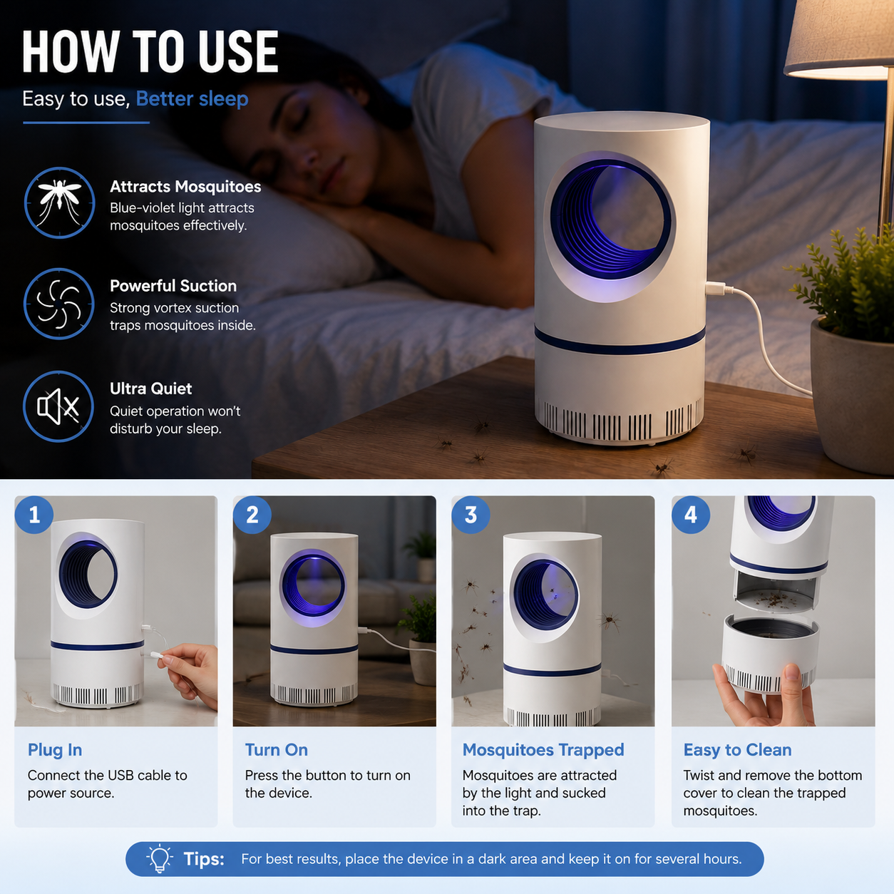 Bionic USB Mosquito Killer Lamp