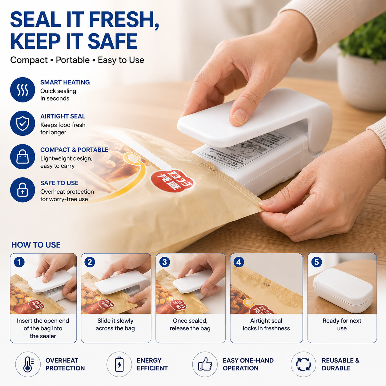 Mini Portable Bag Sealer