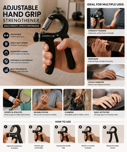 Adjustable Hand Grip Strengthener