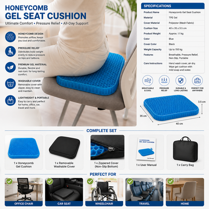 Honeycomb Gel Seat Cushion