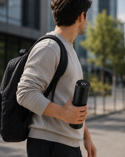 Smart Temperature Display Vacuum Insulated Stainless Steel Water Bottle