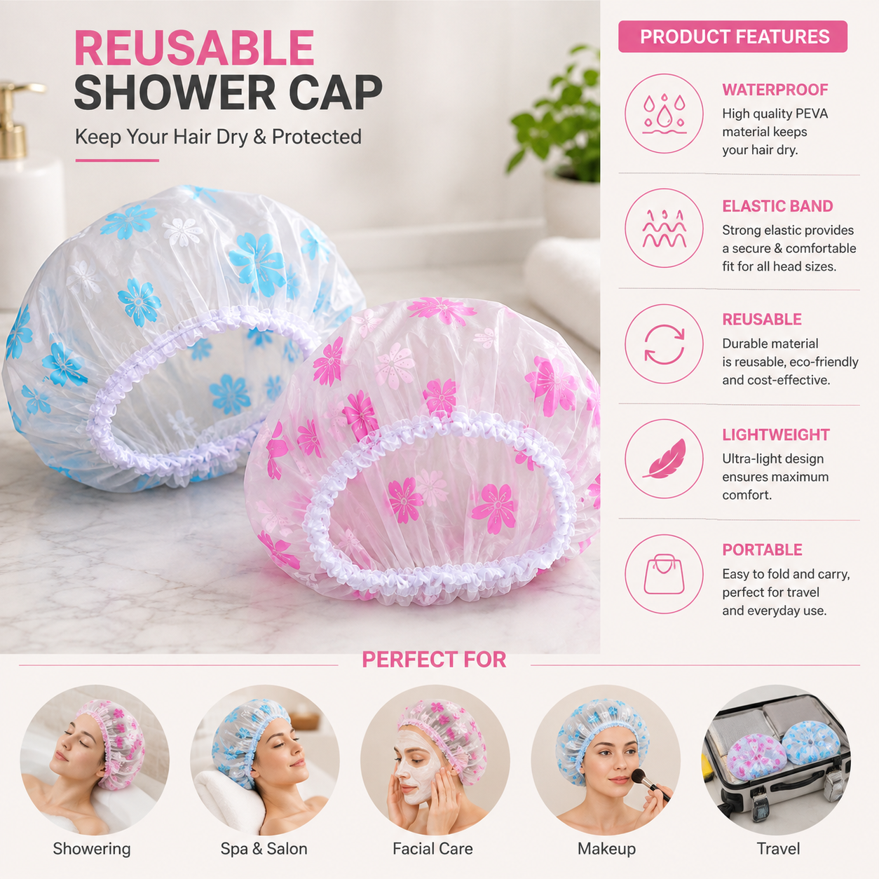 Reusable Shower Cap