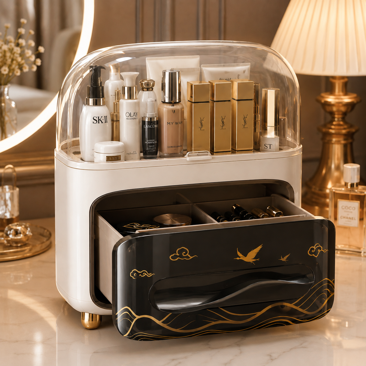 Large Capacity Cosmetic Storage Box,