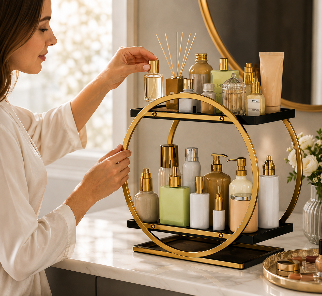 Luxury 2 Tier Makeup Organizer