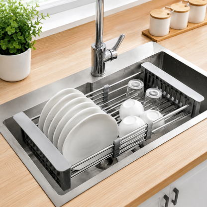 Expandable Over Sink Dish Drying Rack