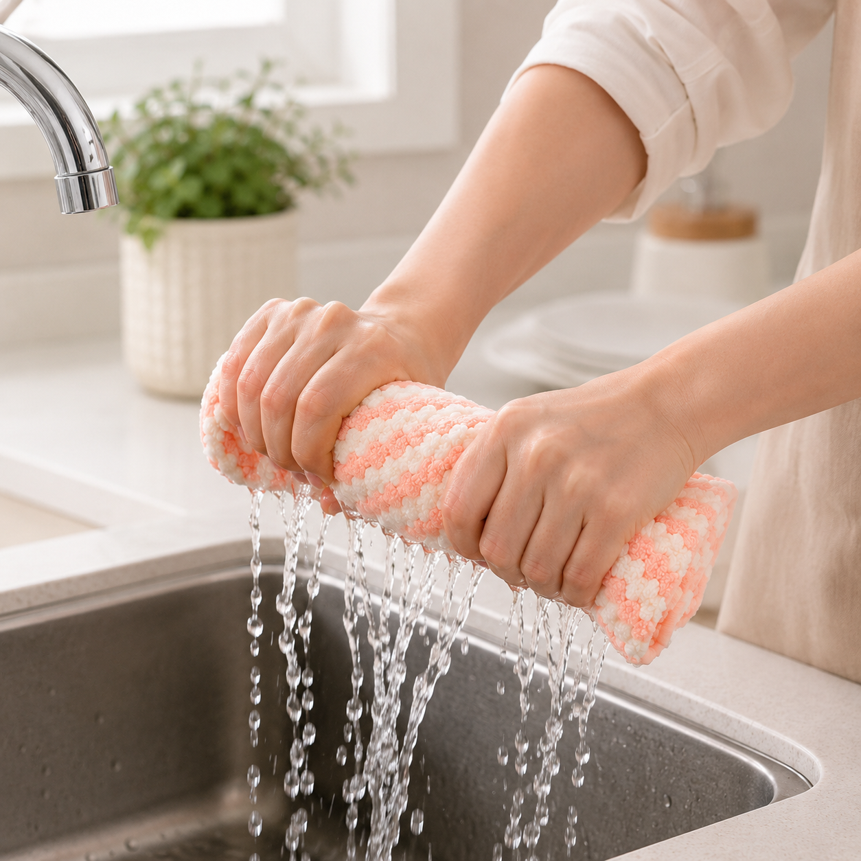 Microfiber Dish Cloths for Kitchen Pack of 4