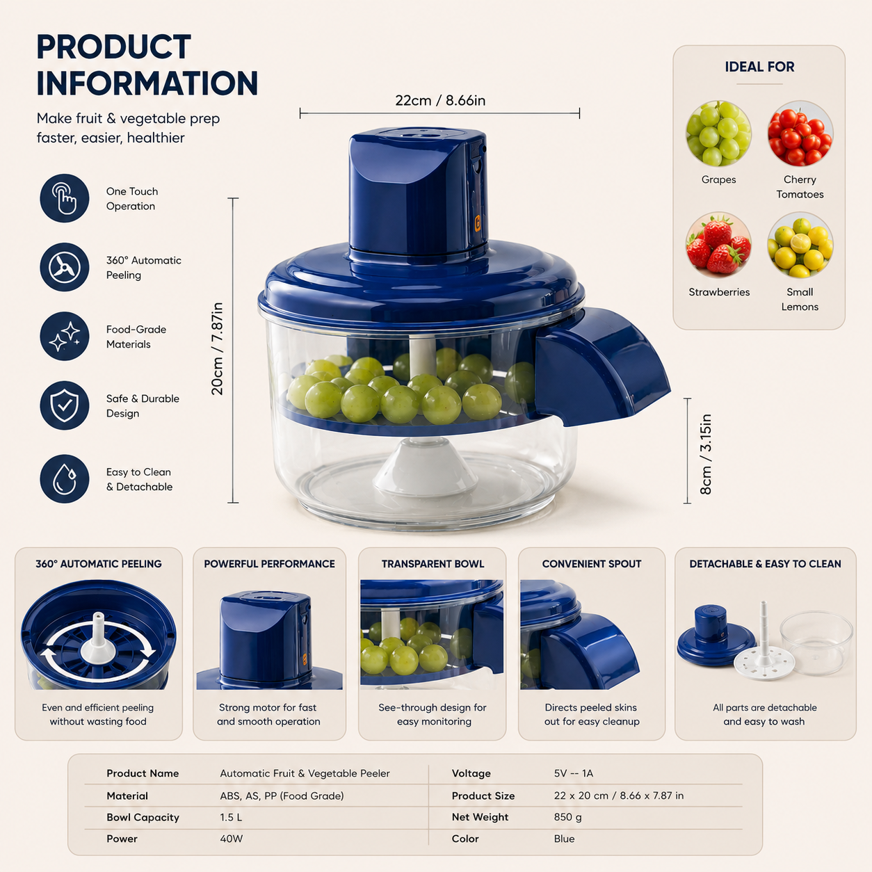 Multifunctional Mini Kitchen Processor