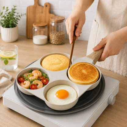 Non Stick 4 in 1 Multifunctional Pan