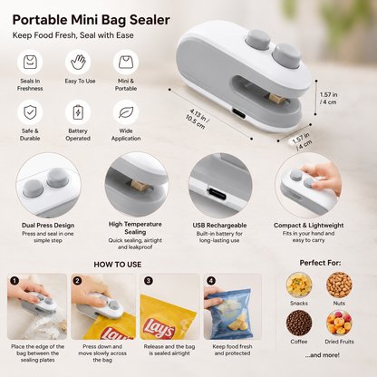 Portable Handheld Food Storage Sealer