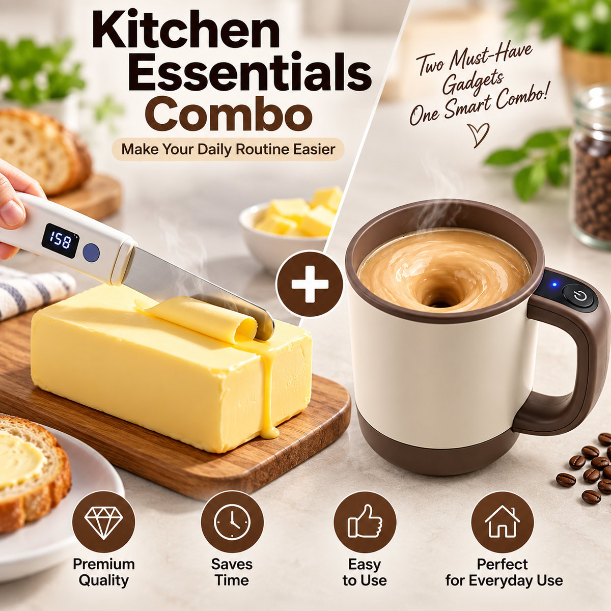 🔥 Mini Mixer and Washer + Warm Butter Spreader Combo