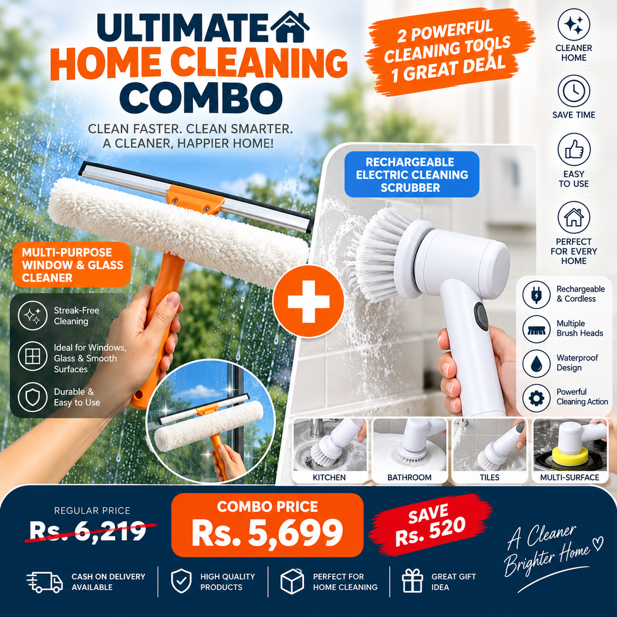 🔥 CLEANING POWER COMBO- SAVE Rs. 520