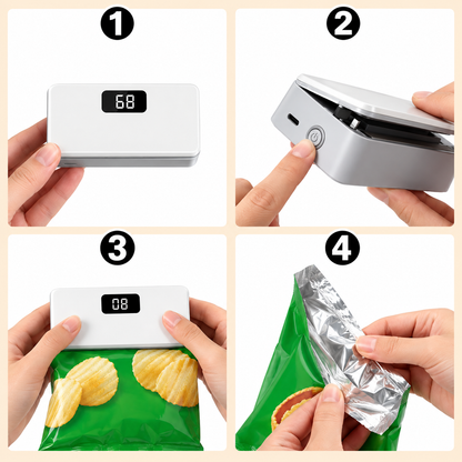 Portable Smart Heat Sealer Machine with Digital Display,