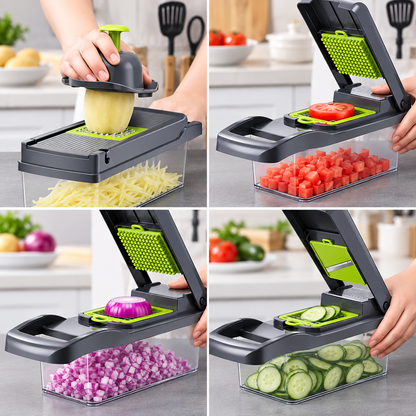 16Pcs Multifunctional Vegetable Chopper