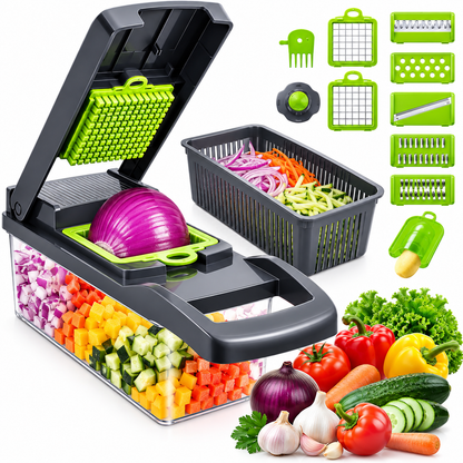 16Pcs Multifunctional Vegetable Chopper