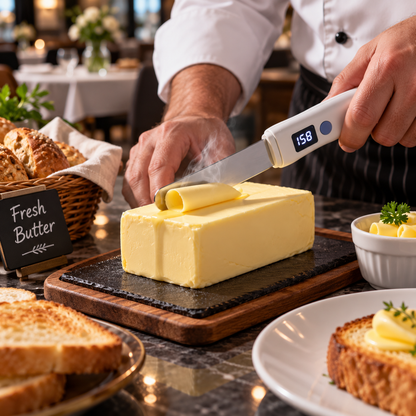 Rechargeable Warm Butter Spreader with LCD Temperature Display