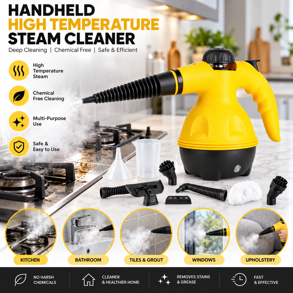 Handheld High Temperature Steam Cleaner