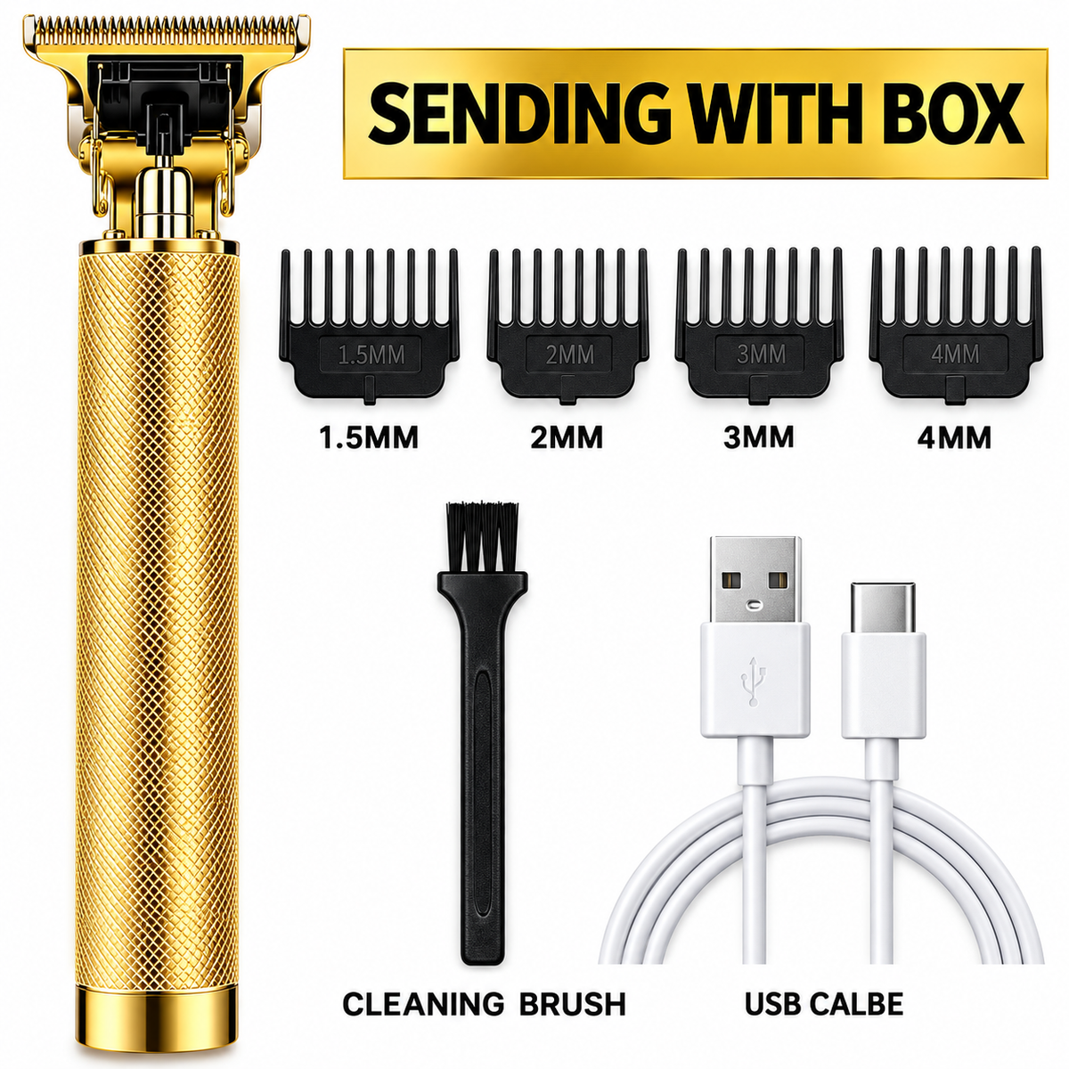 T9 Electric Hair Professional Hair Cutting Machine Men's Shaver Trimmer for Men Beard Haircut Machine Metal USB