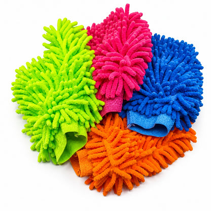 Premium Double Sided Microfiber Car Cleaning Mitt