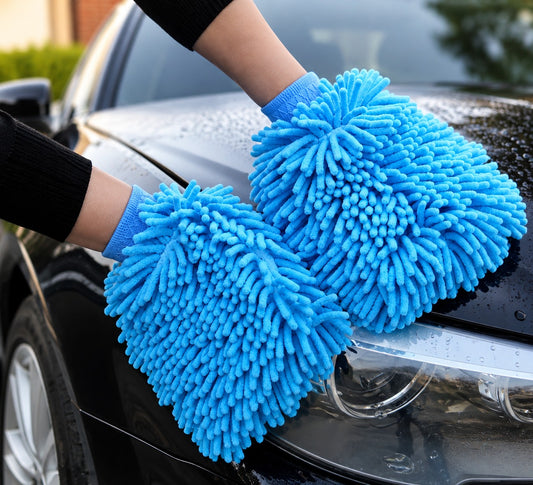 Premium Double Sided Microfiber Car Cleaning Mitt