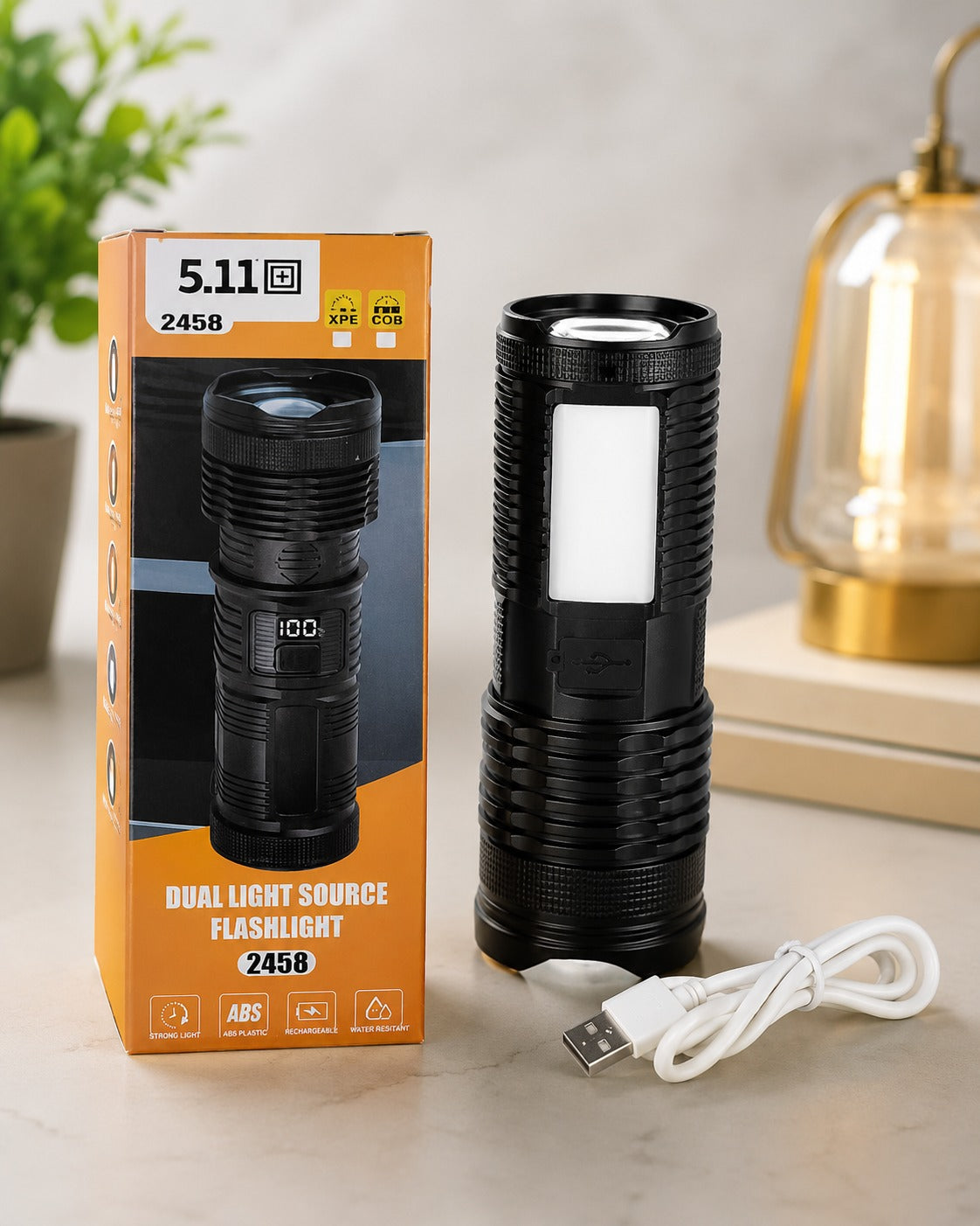 Rechargeable LED Tactical Flashlight