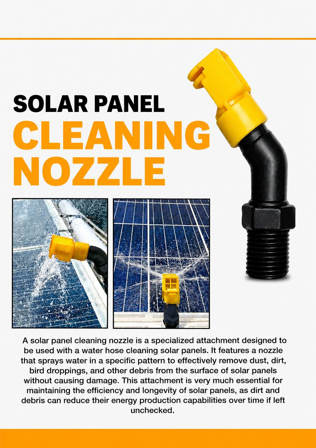 Professional Solar Panel Cleaning Nozzle 1 pcs
