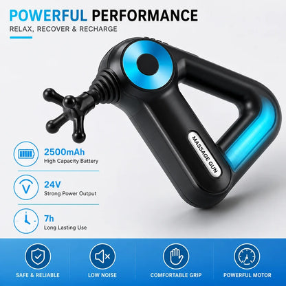 Blueidea Massage Gun BLD 8891, 9 Massage Heads Deep Tissue Percussion Massage