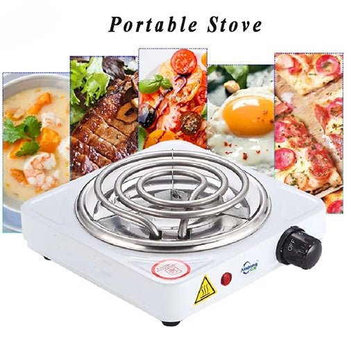 Portable Electric Stove, 1000W Single Burner Hot Plate Coil Cooktop
