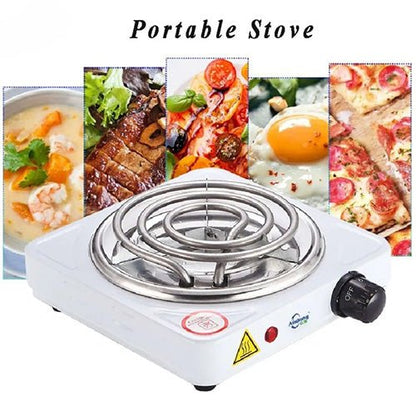 Portable Electric Stove, 1000W Single Burner Hot Plate Coil Cooktop