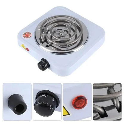 Portable Electric Stove, 1000W Single Burner Hot Plate Coil Cooktop