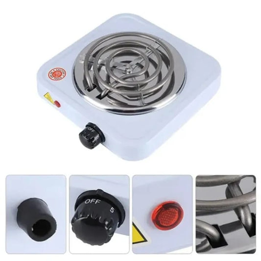 Portable Electric Stove, 1000W Single Burner Hot Plate Coil Cooktop