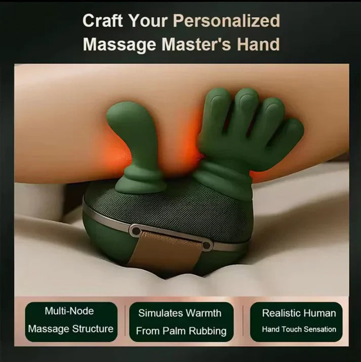 Realistic Hand Massager for Neck & Shoulder, Kneading Human Hand Simulation Massage Device