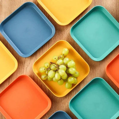Multi Purpose Square Snack Trays with Storage Holder,