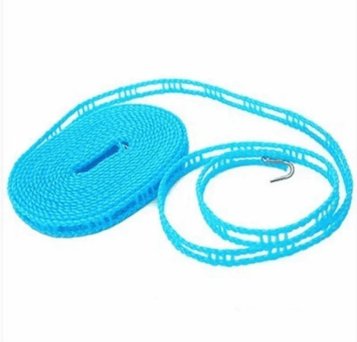 Portable Clothesline Rope with Hooks