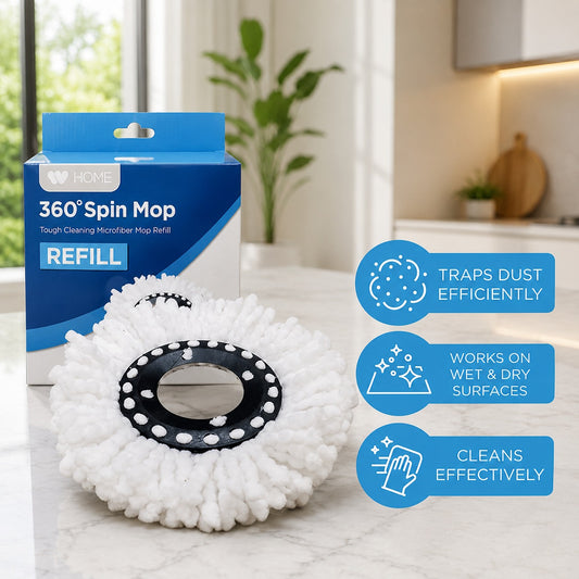 Microfiber Round Mop Replacement Pad